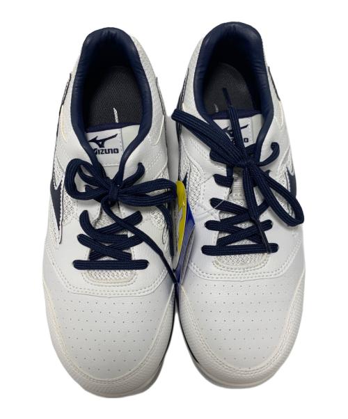 MIZUNO（ミズノ）MIZUNO (ミズノ) 安全靴 ホワイト×ネイビー サイズ:24cm 未使用品の古着・服飾アイテム