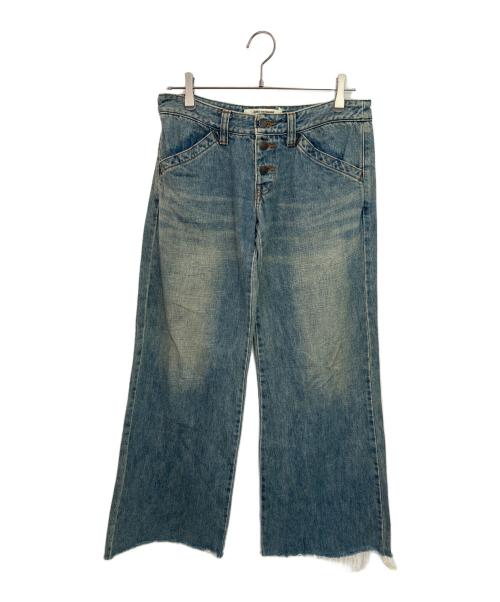JUNYA WATANABE COMME des GARCONS（(ジュンヤワタナベ コムデギャルソン）JUNYA WATANABE COMME des GARCONS ((ジュンヤワタナベ コムデギャルソン) ワイドデニムパンツ ブルー サイズ:Mの古着・服飾アイテム