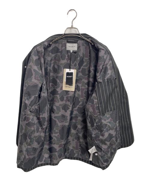 CarHartt（カーハート）CarHartt (カーハート) ストライプシャケット ブラック サイズ:Lの古着・服飾アイテム