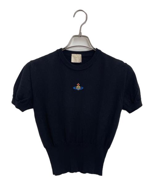 Vivienne Westwood GOLD LABEL（ヴィヴィアン・ウエストウッド ゴールドレーベル）Vivienne Westwood GOLD LABEL (ヴィヴィアン・ウエストウッド ゴールドレーベル) 半袖ニット ブラック サイズ:1の古着・服飾アイテム