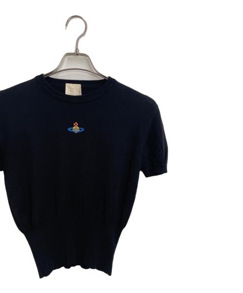 Vivienne Westwood GOLD LABEL（ヴィヴィアン・ウエストウッド ゴールドレーベル）Vivienne Westwood GOLD LABEL (ヴィヴィアン・ウエストウッド ゴールドレーベル) 半袖ニット ブラック サイズ:1の古着・服飾アイテム