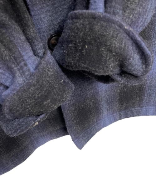 RHC Ron Herman（アールエイチシー ロンハーマン）RHC Ron Herman (アールエイチシー ロンハーマン) キルティングシャツ ブラック×ブルー サイズ:Mの古着・服飾アイテム