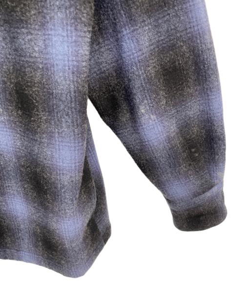 RHC Ron Herman（アールエイチシー ロンハーマン）RHC Ron Herman (アールエイチシー ロンハーマン) キルティングシャツ ブラック×ブルー サイズ:Mの古着・服飾アイテム