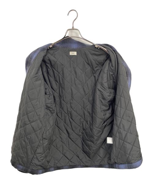 RHC Ron Herman（アールエイチシー ロンハーマン）RHC Ron Herman (アールエイチシー ロンハーマン) キルティングシャツ ブラック×ブルー サイズ:Mの古着・服飾アイテム