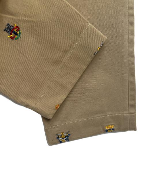 POLO RALPH LAUREN（ポロ・ラルフローレン）POLO RALPH LAUREN (ポロ・ラルフローレン) 刺繍チノパン カーキ サイズ:31/32の古着・服飾アイテム