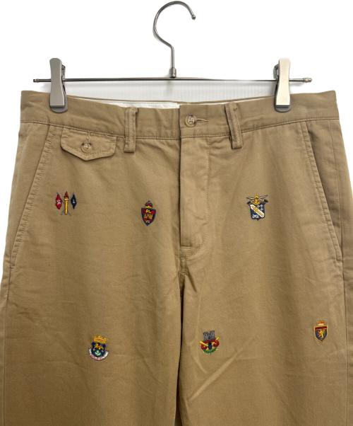 POLO RALPH LAUREN（ポロ・ラルフローレン）POLO RALPH LAUREN (ポロ・ラルフローレン) 刺繍チノパン カーキ サイズ:31/32の古着・服飾アイテム