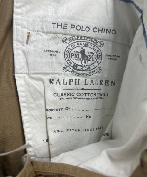 POLO RALPH LAUREN（ポロ・ラルフローレン）POLO RALPH LAUREN (ポロ・ラルフローレン) 刺繍チノパン カーキ サイズ:31/32の古着・服飾アイテム
