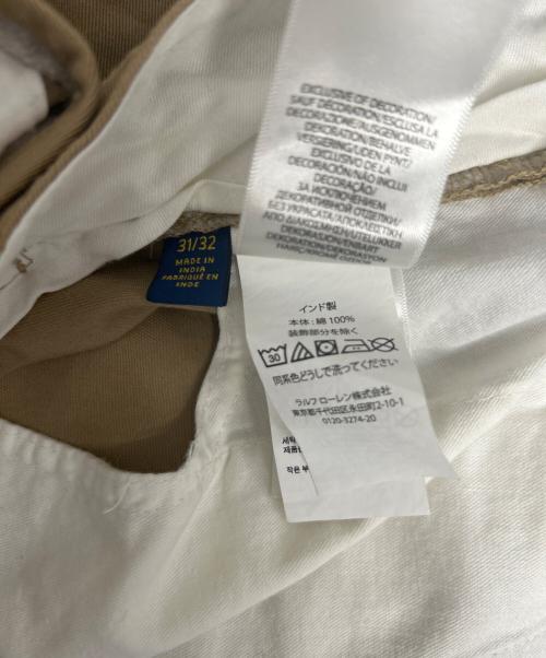 POLO RALPH LAUREN（ポロ・ラルフローレン）POLO RALPH LAUREN (ポロ・ラルフローレン) 刺繍チノパン カーキ サイズ:31/32の古着・服飾アイテム