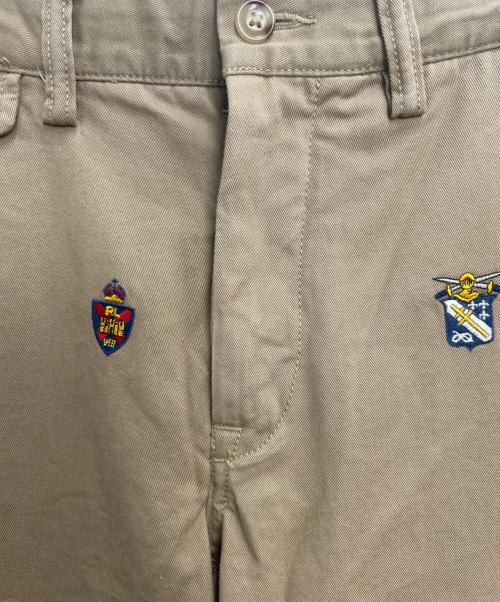 POLO RALPH LAUREN（ポロ・ラルフローレン）POLO RALPH LAUREN (ポロ・ラルフローレン) 刺繍チノパン カーキ サイズ:31/32の古着・服飾アイテム