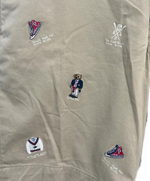 POLO RALPH LAUREN（ポロ・ラルフローレン）POLO RALPH LAUREN (ポロ・ラルフローレン) 刺繍ハーフパンツ ベージュ サイズ:30の古着・服飾アイテム