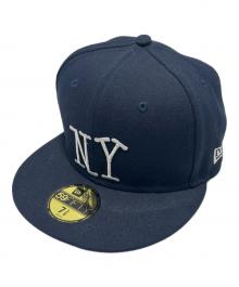 New Era×stussy（ニューエラ×ステューシー）の古着「キャップ」｜ネイビー