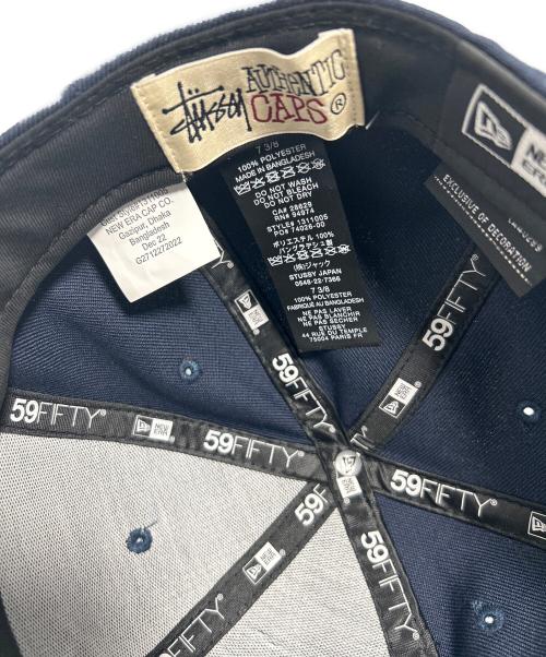 New Era（ニューエラ）New Era (ニューエラ) stussy (ステューシー) キャップ ネイビー サイズ:7 3/8の古着・服飾アイテム
