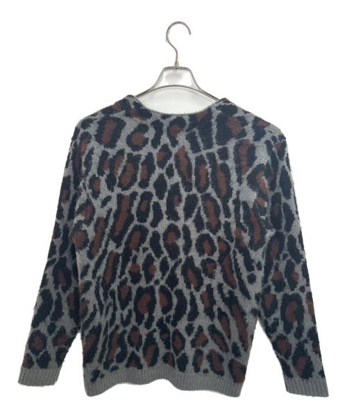 PENNEYS（ペニーズ）PENNEYS (ペニーズ) 厚手カーディガン グレー×ブラウン サイズ:Sの古着・服飾アイテム