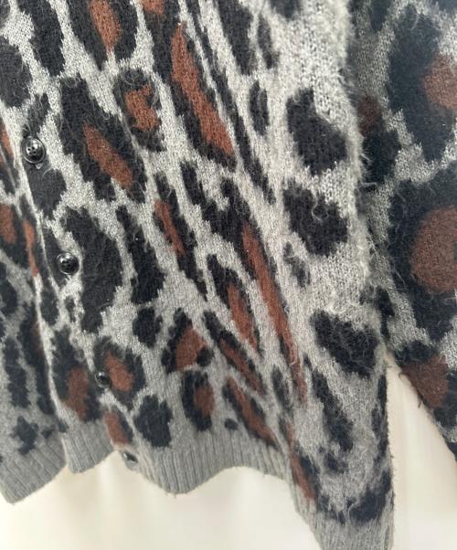 PENNEYS（ペニーズ）PENNEYS (ペニーズ) 厚手カーディガン グレー×ブラウン サイズ:Sの古着・服飾アイテム