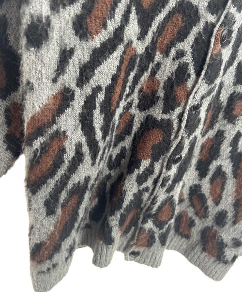 PENNEYS（ペニーズ）PENNEYS (ペニーズ) 厚手カーディガン グレー×ブラウン サイズ:Sの古着・服飾アイテム