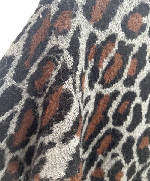 PENNEYS（ペニーズ）PENNEYS (ペニーズ) 厚手カーディガン グレー×ブラウン サイズ:Sの古着・服飾アイテム