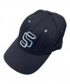 stussyステューシー）の古着「キャップ」｜ネイビー