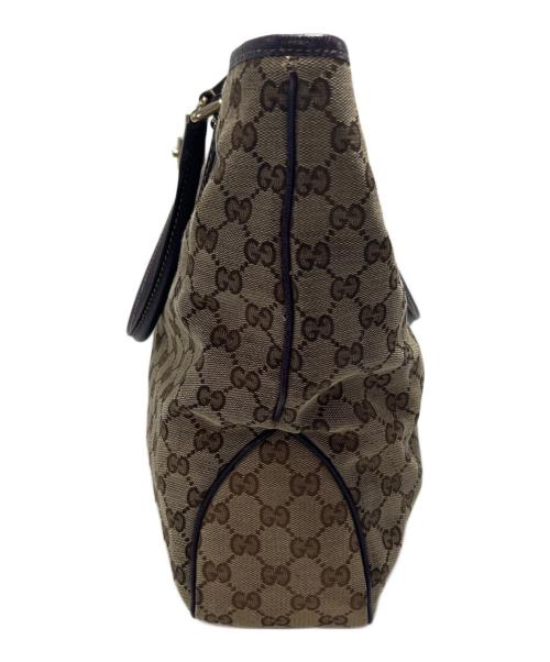 GUCCI（グッチ）GUCCI (グッチ) トートバッグ パープル×ベージュの古着・服飾アイテム