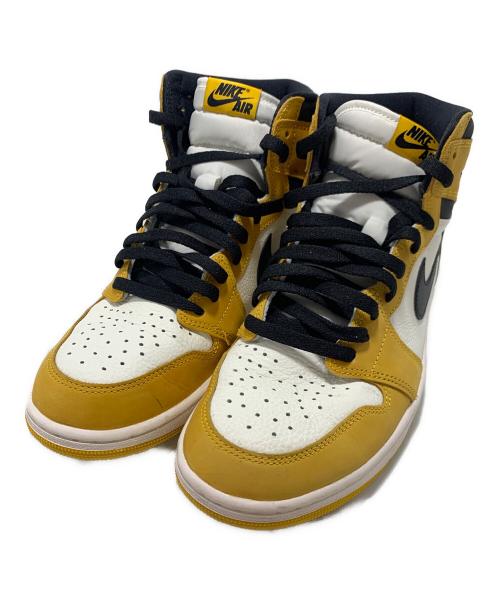 NIKE（ナイキ）NIKE (ナイキ) AIR JORDAN 1 RETRO HIGH OG（エアジョーダンワン・レトロ・ハイ・オージー） イエロー×ホワイト サイズ:29cmの古着・服飾アイテム