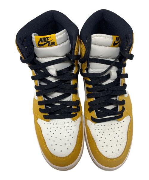 NIKE（ナイキ）NIKE (ナイキ) AIR JORDAN 1 RETRO HIGH OG（エアジョーダンワン・レトロ・ハイ・オージー） イエロー×ホワイト サイズ:29cmの古着・服飾アイテム