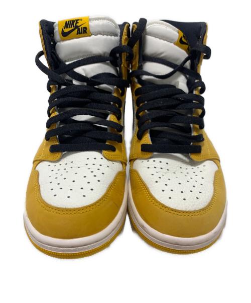 NIKE（ナイキ）NIKE (ナイキ) AIR JORDAN 1 RETRO HIGH OG（エアジョーダンワン・レトロ・ハイ・オージー） イエロー×ホワイト サイズ:29cmの古着・服飾アイテム
