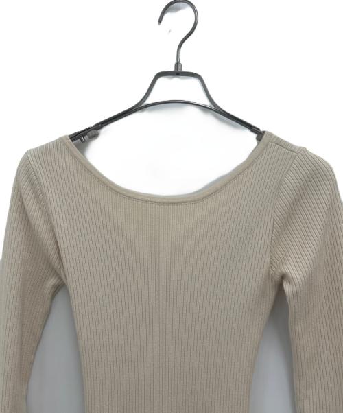 ACYM（アシーム）ACYM (アシーム) 長袖ワンピース ベージュ サイズ:Fの古着・服飾アイテム