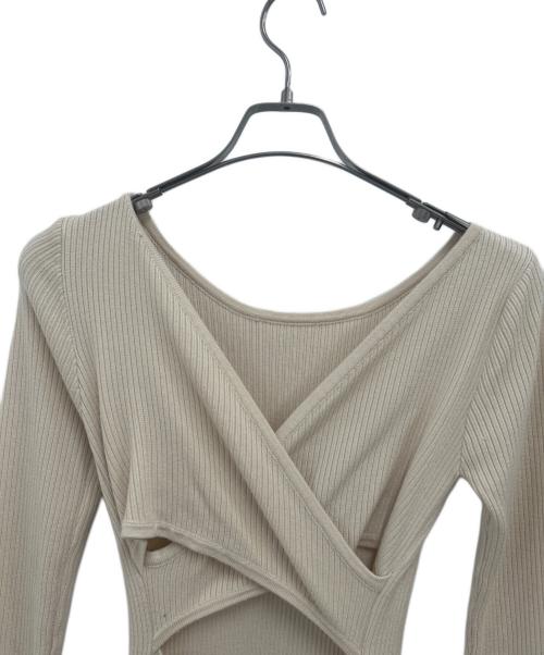 ACYM（アシーム）ACYM (アシーム) 長袖ワンピース ベージュ サイズ:Fの古着・服飾アイテム