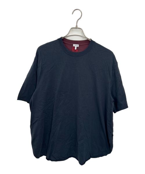 LOEWE（ロエベ）LOEWE (ロエベ) 半袖カットソー ブラック×レッド サイズ:Sの古着・服飾アイテム