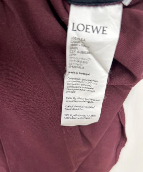LOEWE（ロエベ）LOEWE (ロエベ) 半袖カットソー ブラック×レッド サイズ:Sの古着・服飾アイテム