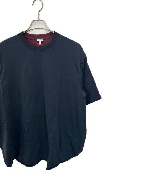 LOEWE（ロエベ）LOEWE (ロエベ) 半袖カットソー ブラック×レッド サイズ:Sの古着・服飾アイテム