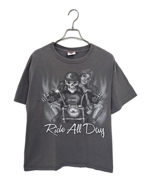 HARLEY-DAVIDSON（ハーレーダビッドソン）HARLEY-DAVIDSON (ハーレーダビッドソン) 半袖カットソー グレー サイズ:Lの古着・服飾アイテム
