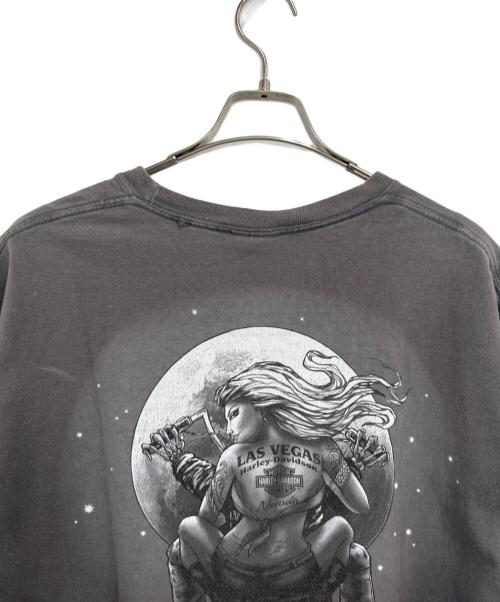 HARLEY-DAVIDSON（ハーレーダビッドソン）HARLEY-DAVIDSON (ハーレーダビッドソン) 半袖カットソー グレー サイズ:Lの古着・服飾アイテム