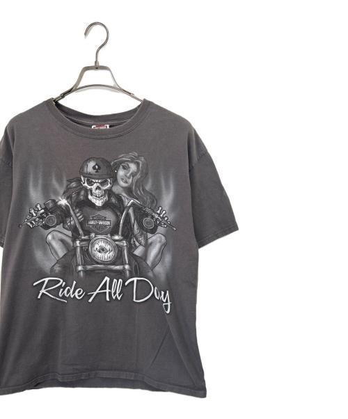 HARLEY-DAVIDSON（ハーレーダビッドソン）HARLEY-DAVIDSON (ハーレーダビッドソン) 半袖カットソー グレー サイズ:Lの古着・服飾アイテム