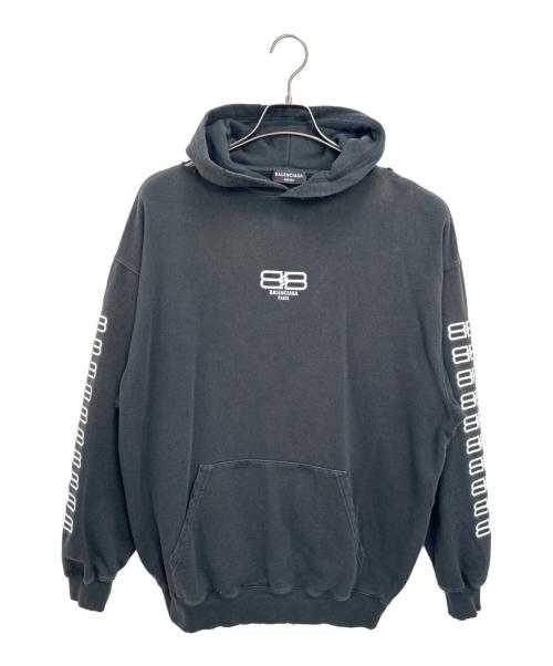 BALENCIAGA（バレンシアガ）BALENCIAGA (バレンシアガ) プルオーバーパーカー ブラック サイズ:XXSの古着・服飾アイテム
