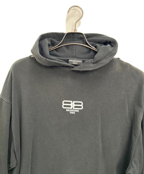 BALENCIAGA（バレンシアガ）BALENCIAGA (バレンシアガ) プルオーバーパーカー ブラック サイズ:XXSの古着・服飾アイテム