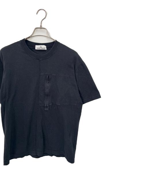STONE ISLAND（ストーンアイランド）STONE ISLAND (ストーンアイランド) 半袖カットソー ブラック サイズ:Mの古着・服飾アイテム