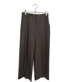 Plage（プラージュ）の古着「One Tuck Straight Wideパンツ」｜ブラウン