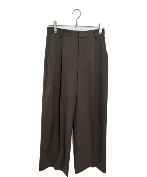 Plage（プラージュ）Plage (プラージュ) One Tuck Straight Wideパンツ ブラウン サイズ:38の古着・服飾アイテム