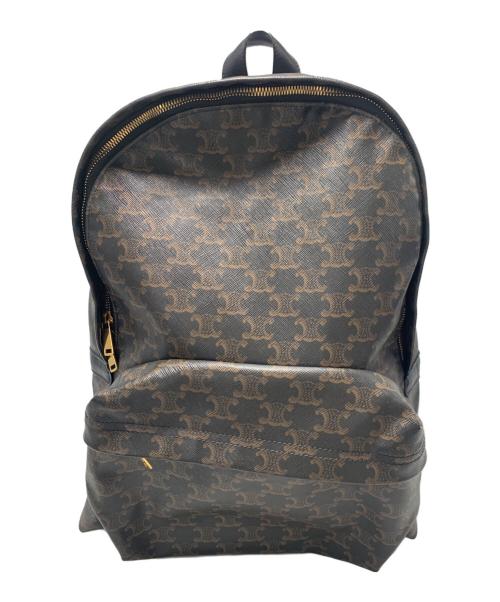 CELINE（セリーヌ）CELINE (セリーヌ) ミディアム バックパック ブラウンの古着・服飾アイテム