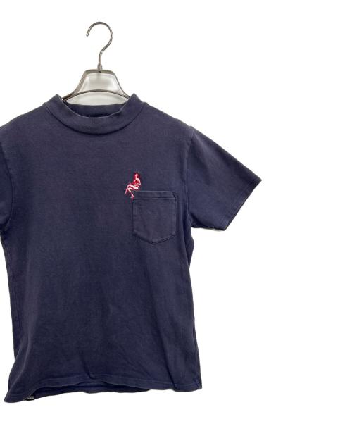 Hysteric Glamour（ヒステリックグラマー）Hysteric Glamour (ヒステリックグラマー) 半袖カットソー ネイビー サイズ:Sの古着・服飾アイテム