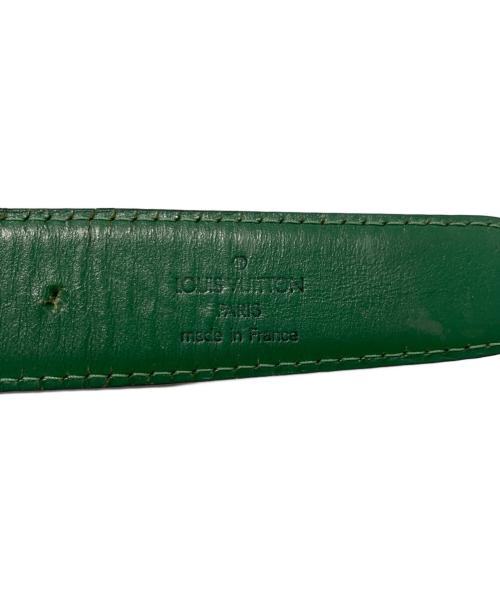 LOUIS VUITTON（ルイ ヴィトン）LOUIS VUITTON (ルイ ヴィトン) レザーベルト グリーンの古着・服飾アイテム