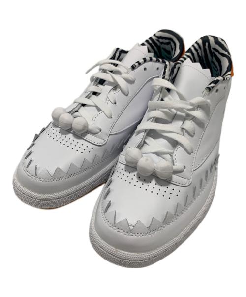 REEBOK（リーボック）REEBOK (リーボック) スニーカー ホワイト×オレンジ サイズ:28.5cmの古着・服飾アイテム