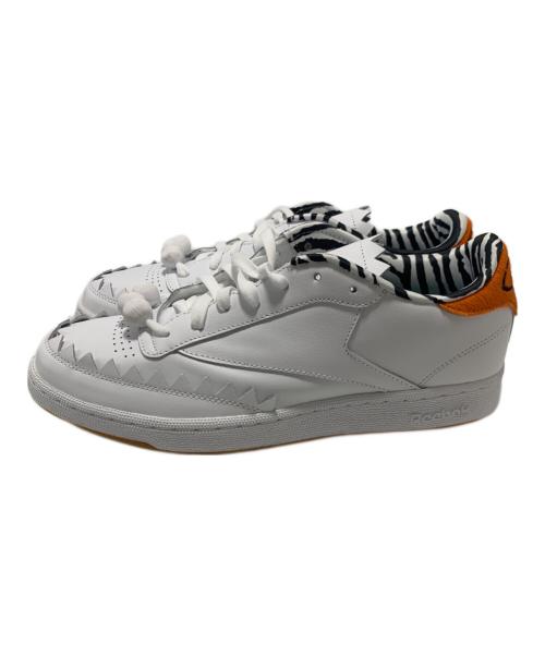 REEBOK（リーボック）REEBOK (リーボック) スニーカー ホワイト×オレンジ サイズ:28.5cmの古着・服飾アイテム