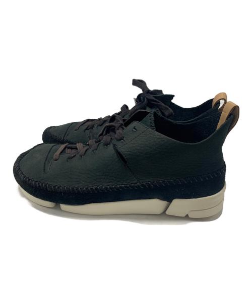 CLARKS（クラークス）CLARKS (クラークス) スニーカー ブラック×ホワイト サイズ:26.5cmの古着・服飾アイテム