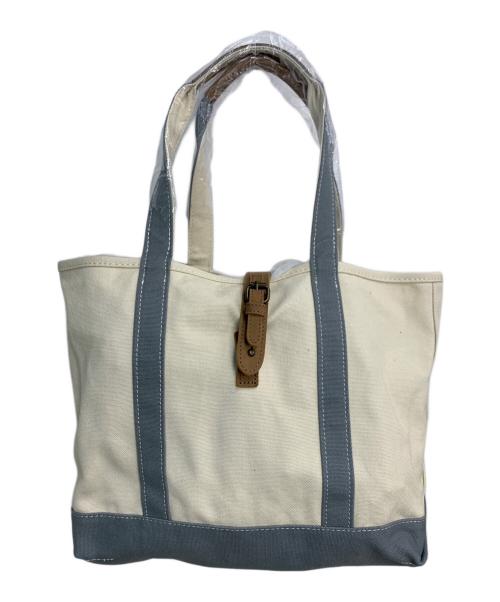 L.L.Bean（エルエルビーン）L.L.Bean (エルエルビーン) トートバッグ アイボリー×グレーの古着・服飾アイテム