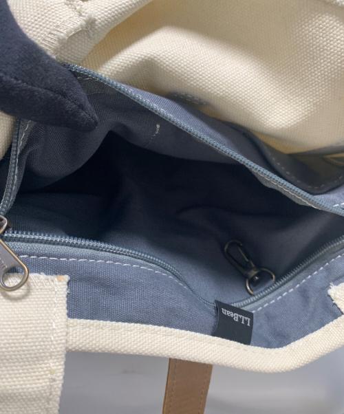 L.L.Bean（エルエルビーン）L.L.Bean (エルエルビーン) トートバッグ アイボリー×グレーの古着・服飾アイテム