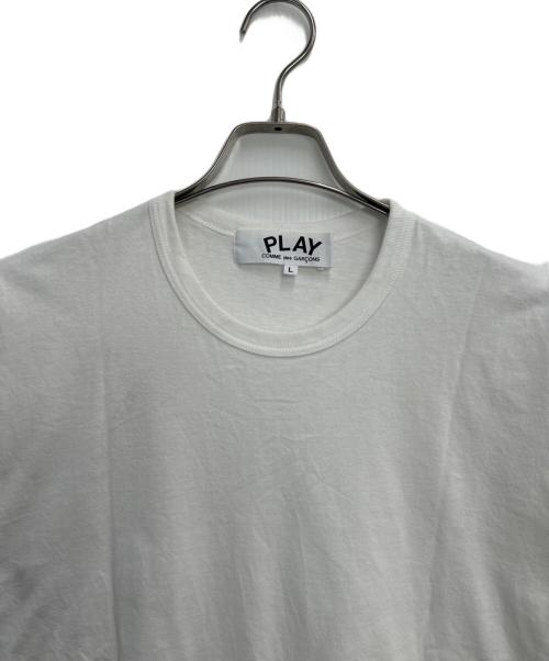 PLAY COMME des GARCONS（プレイコムデギャルソン）PLAY COMME des GARCONS (プレイコムデギャルソン) THE NORTH FACE (ザ ノース フェイス) 半袖カットソー ホワイト サイズ:Lの古着・服飾アイテム