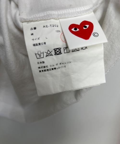 PLAY COMME des GARCONS（プレイコムデギャルソン）PLAY COMME des GARCONS (プレイコムデギャルソン) THE NORTH FACE (ザ ノース フェイス) 半袖カットソー ホワイト サイズ:Lの古着・服飾アイテム