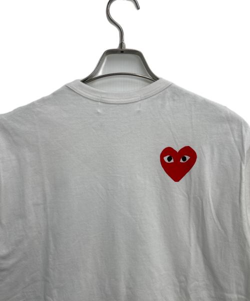 PLAY COMME des GARCONS（プレイコムデギャルソン）PLAY COMME des GARCONS (プレイコムデギャルソン) THE NORTH FACE (ザ ノース フェイス) 半袖カットソー ホワイト サイズ:Lの古着・服飾アイテム