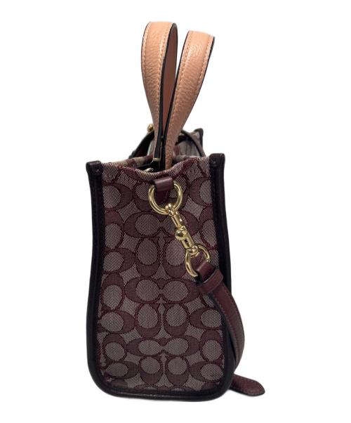 COACH（コーチ）COACH (コーチ) 2WAYショルダーバッグ ボルドーの古着・服飾アイテム
